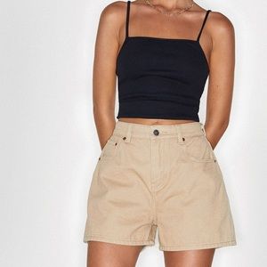Motel Rocks Mom Denim Shorts in Winter Sandwash size Small